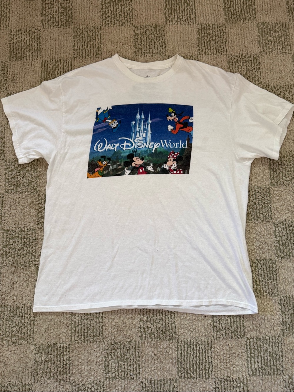 Disney White Walt Disney World Castle Graphic Men's Tee